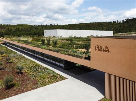 fendi architectural department|The new Fendi Factory, a building rising out of the landscape.